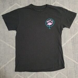 Neff Vacation Crew Black Pink aqua kitschy tee
